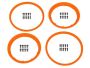 HPI Heavy Duty Wheel Bead Lock Rings Orange/For 2 Wheel