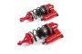 Rovan F5 CNC Alloy Adjustable Piggy Back Reservoir Shocks - Red