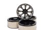 Atop Rc 1.9 Alloy 8 Spoke Beadlock Wheels Set Black