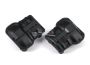 Traxxas Differential cover, front or rear (black) (2)