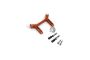 MadMax Orange TRX4 Front Body Mount/Posts + R-Clips