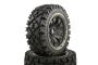 All Terrain Buggy Wheels Black Poison Rims Front Pair