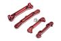KM Billet Alloy Hinge Pin Brace Set Red