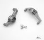 All Racing Traxxas TRX4 Alloy Portal Drive Caster Blocks - Titanium