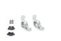 Atop Rc Traxxas TRX-4 Alloy Portal Drive Caster Blocks - Silver