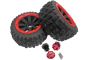  Madmax 1/8 Cross Bond Wheel & Adapter Rear Pair - Red