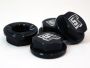 UberRC Enclosed Wheel Nuts 5ive-T - x4 Black