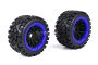 Rovan All Terrain Buggy Wheels On Webline Rear Pair Blue