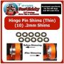 Team FastEddy Hinge Pin Shim Set Thin Set (0.2mm)