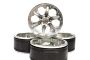 ATOP RC TRX4 1.9inch 6 Spoke Wheels w/Metal Hub Silver
