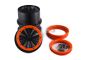 MadMax Full Closed Rims With Beadlocks Black & Orange