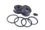 Rovan Black Aluminium Rims/Wheels for LT