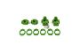 Baja Buggy Rear Plastic Hub Bearing Carrier Set Green