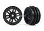 Traxxas Wheels, 1.0in (black) (2)