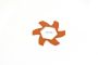 Baja Buggy Brake Disc Fin Plate - Orange (1pc)