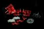 FID Racing DBXL Alloy Center Diff Mounts & Adjustable Calipers Red