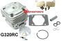 Zenoah G320RC 4-Bolt Top End Kit 38mm 31.8cc (ESP Modified for +2mm Stroker Crankshaft) & Race PORTED