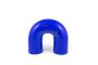 Silicone Polyester Reinforced 180 Degree Elbow Hose Blue