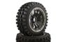 Monster Buggy Wheels Black Poison Rims Front Pair