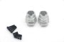 Atop RC Traxxas TRX4 Aluminium Caster Blocks (2) - Silver