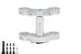 HDT CNC Alloy Triple Clamp Set Silver: Promoto-MX