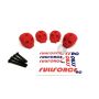 FullForce RC TRAXXAS X-MAXX 3D Printed Body Washers Skull Red