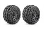 Jetko EX Tyre ST Tomahawk Black Wheel 2.8 Hex 12,14,17mm (2Pcs)