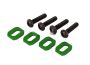 Traxxas X-Maxx Motor Mount Washers Aluminum Green