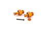 Alloy Axle Utilized Screw - Normal - Orange - 2pc