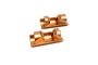Madmax Lower Baja Shock Mount Skid Pair - Orange