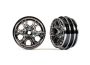 Traxxas Wheels, 1.0in (black chrome) (2pcs)