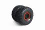 Yikong 146x56mm Wheel and Tire Mounted Red for TB7