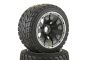 Road Tyre Buggy Wheels Black Poison Rims Rear Pair