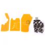 FullForce RC BAJA 5B 3PC Rear Window Set ORANGE