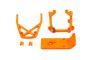 Baja Buggy Front Bumper & Rear Brace Bracket - Orange