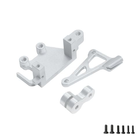 HDT CNC Alloy Servo Mount Base Silver: Promoto-MX