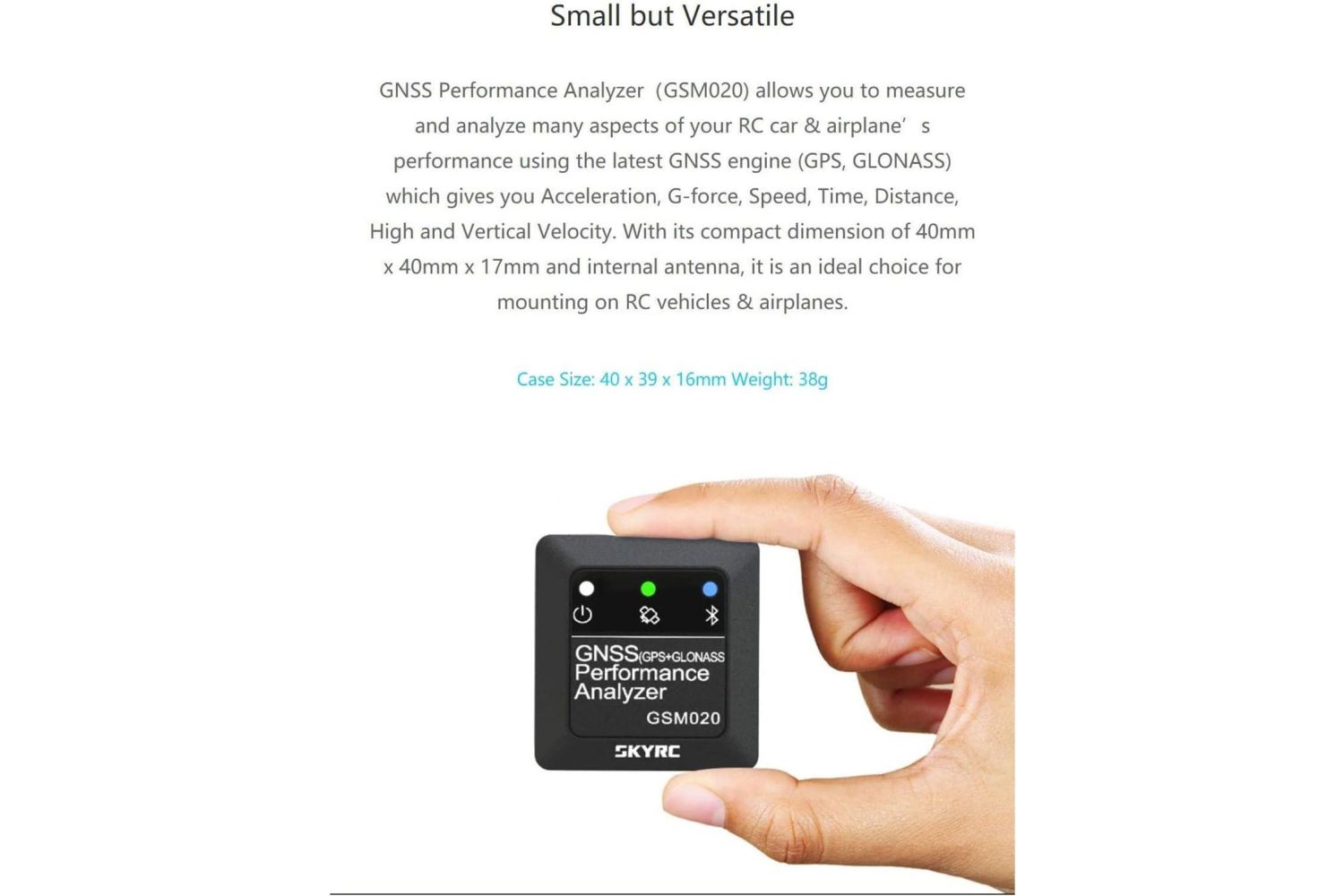 SkyRC GNSS Performance Analyzer RC GPS+GLONASS Speedometer