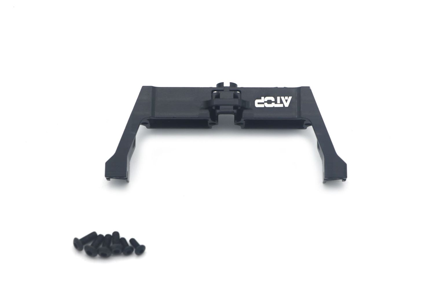 All Racing Traxxas TRX4 Alloy Front & Rear Diff Lock Servo Brace - Black