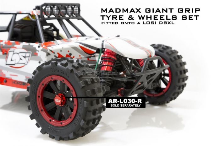MadMax Giant Grip Wheels Black/Red