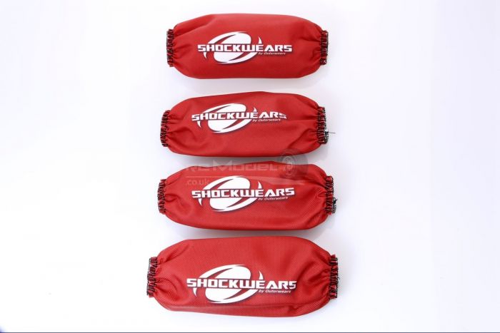Outerwears Losi Desert Buggy XL (DBXL) Shockwears (Set of 4) - Red