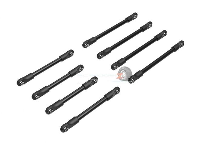 Traxxas Suspension link set, steel (includes 4x53mm front lower links (2), 4x46mm front upper links (2), 4x68mm rear lower or upper links (4))