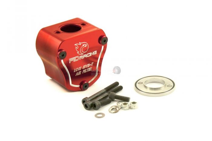 FID Racing 0°-90° Rotatable Air Filter Mount Red