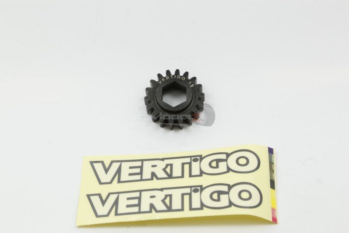 Vertigo Steel Pinion gear (fits VP Losi Hex drive clutch bell) - 18 Tooth