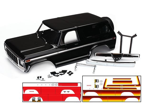 Traxxas Ford Bronco Body Complete (Requires #8072 inner fenders)