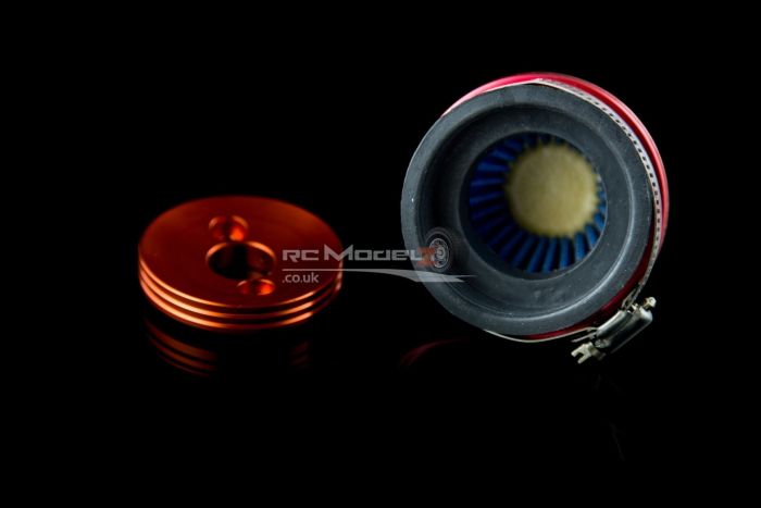 MadMax Highflow Air Filter & Velocity Stack Red