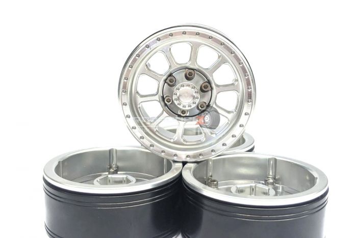 ATOP RC TRX4 1.9inch Wheels w/Metal Hub Silver