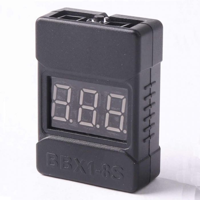 1-8S Low Voltage Alarm Battery Meter Programmable Buzzer