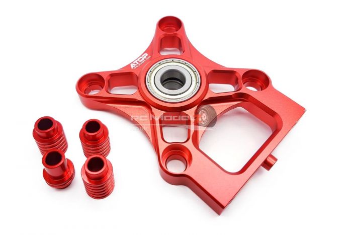 Atop RC Alloy DBXL Clutch Bell Carrier - Red