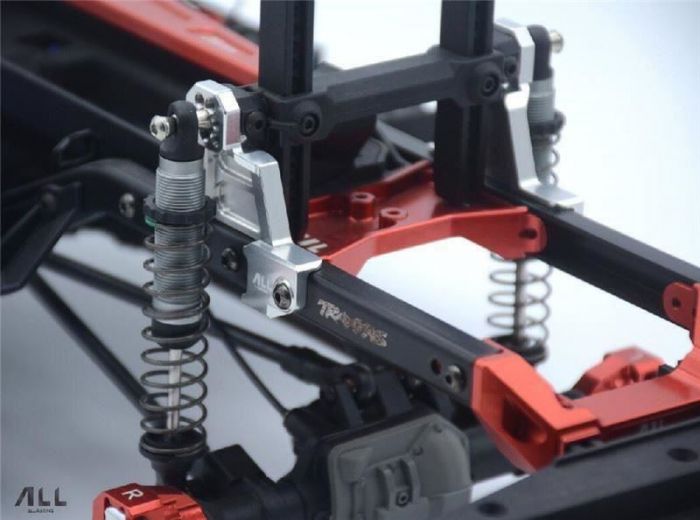 All Racing Traxxas TRX4 Alloy Rear Shock Towers - Titaium