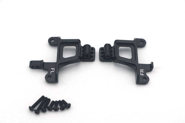 Atop RC Traxxas TRX-4 Alloy Front Shock Towers - Black